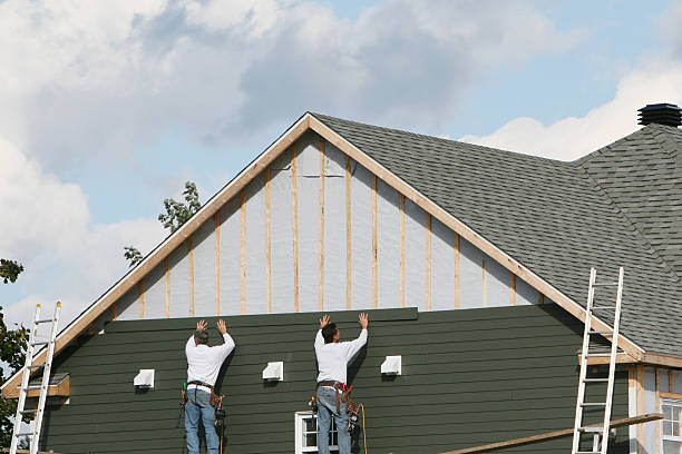 Professional Siding technician working in Rice, MN
